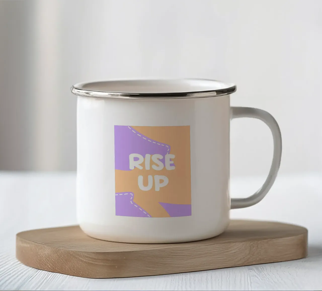 Alzati tazza in smalto da MODERN NUANCE