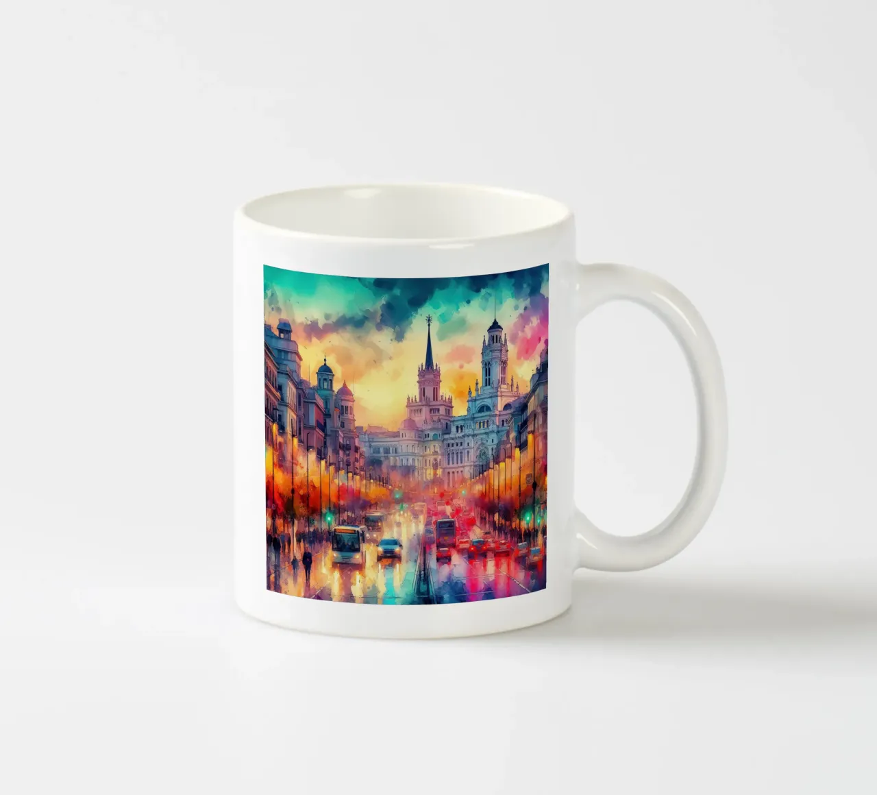 Madrid ad acquerello tazza in ceramica da 🎁 ARTVI-SHOP