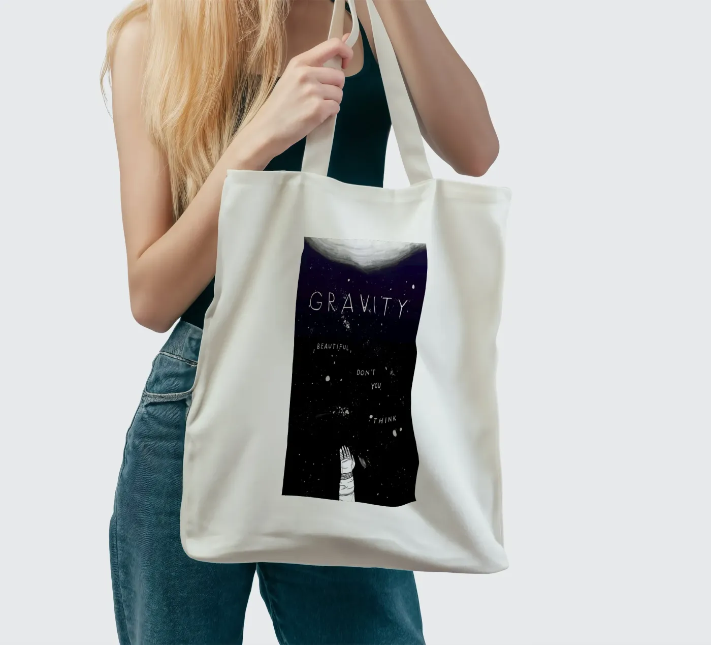 Gravity tote bag by Mary and the Locks