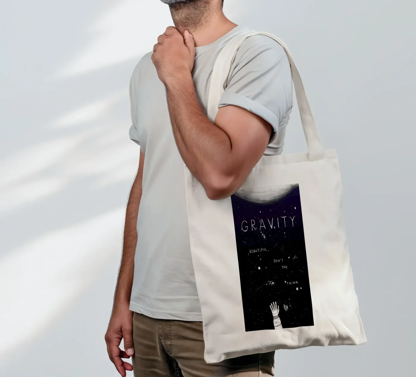 Gravity tote bag by Mary and the Locks