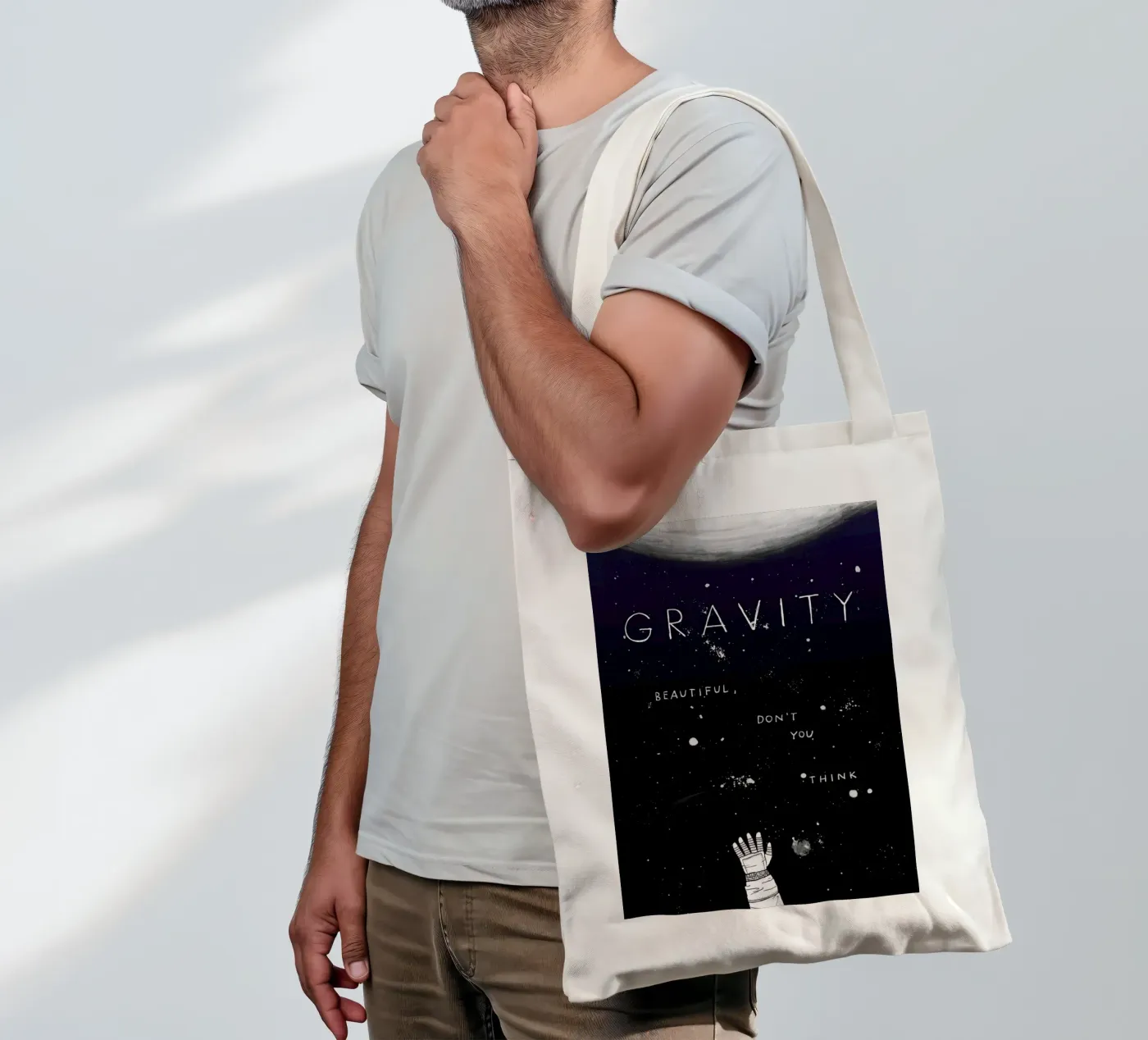 Gravity tote bag by Mary and the Locks