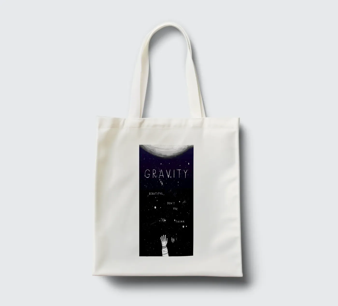 Gravity tote bag by Mary and the Locks
