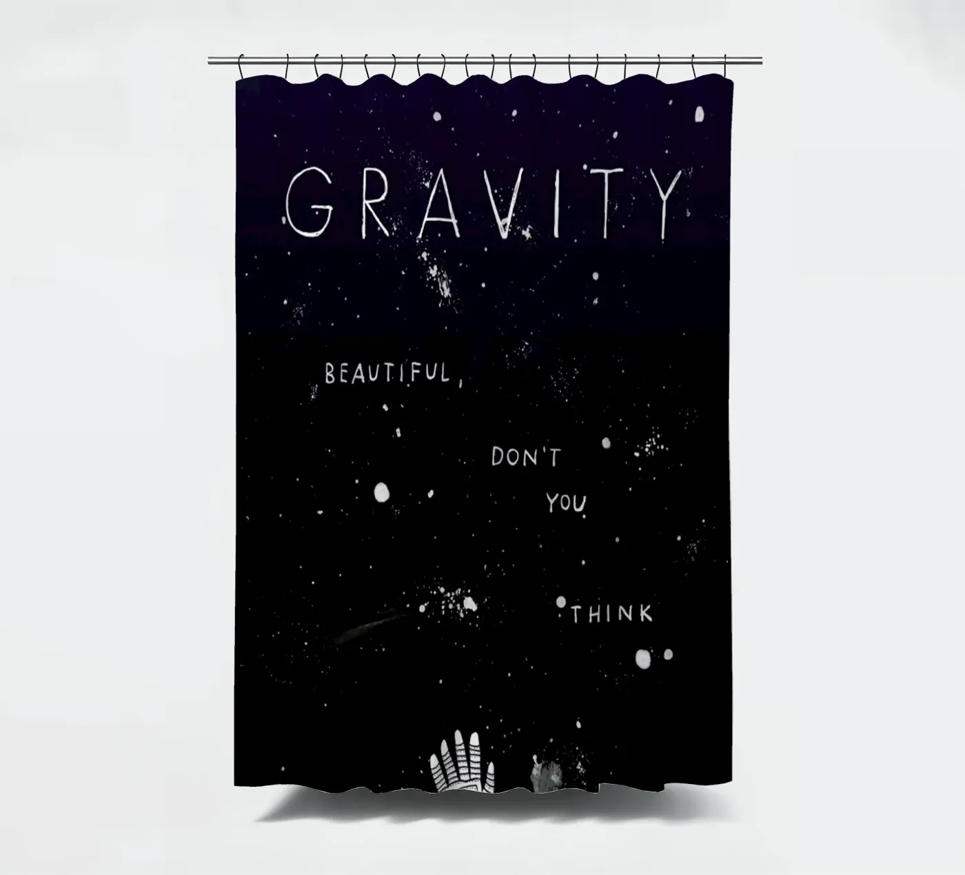 Gravity douchegordijn van Mary and the Locks