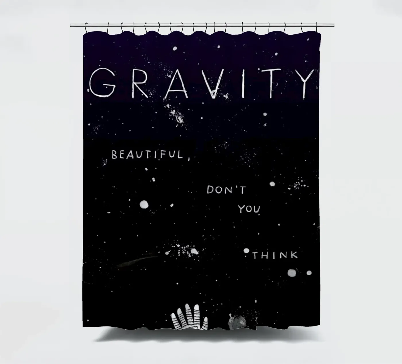 Gravity douchegordijn van Mary and the Locks