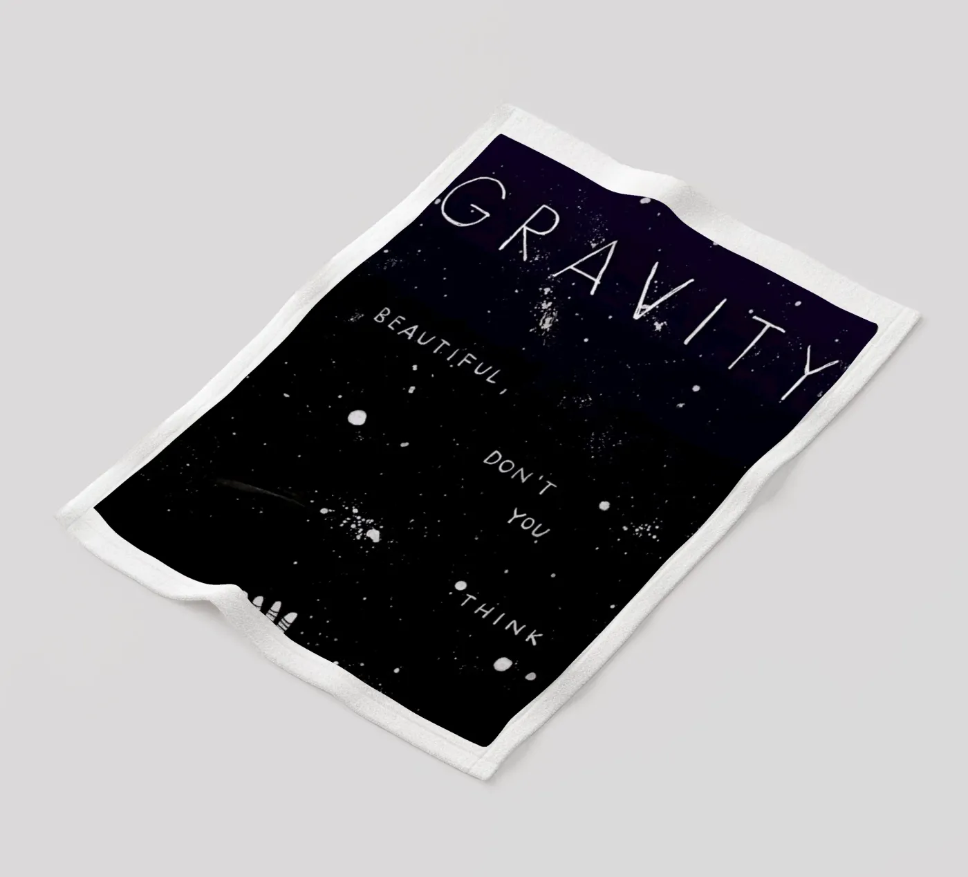 Gravity fleece blanket by Mary and the Locks