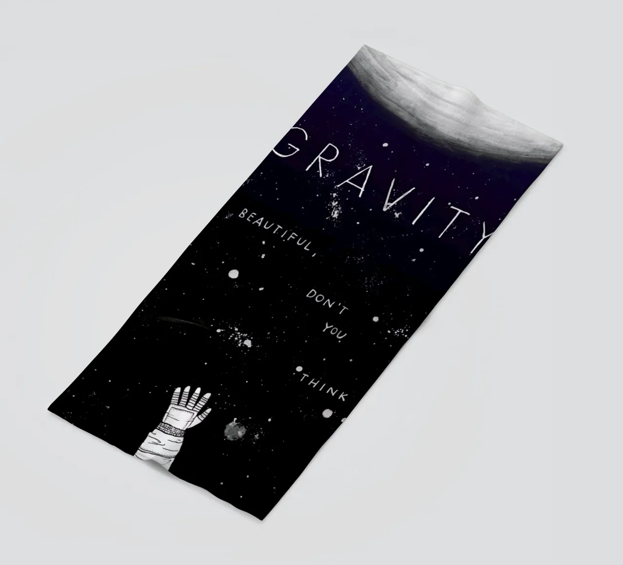 Gravity beach towel by Mary and the Locks