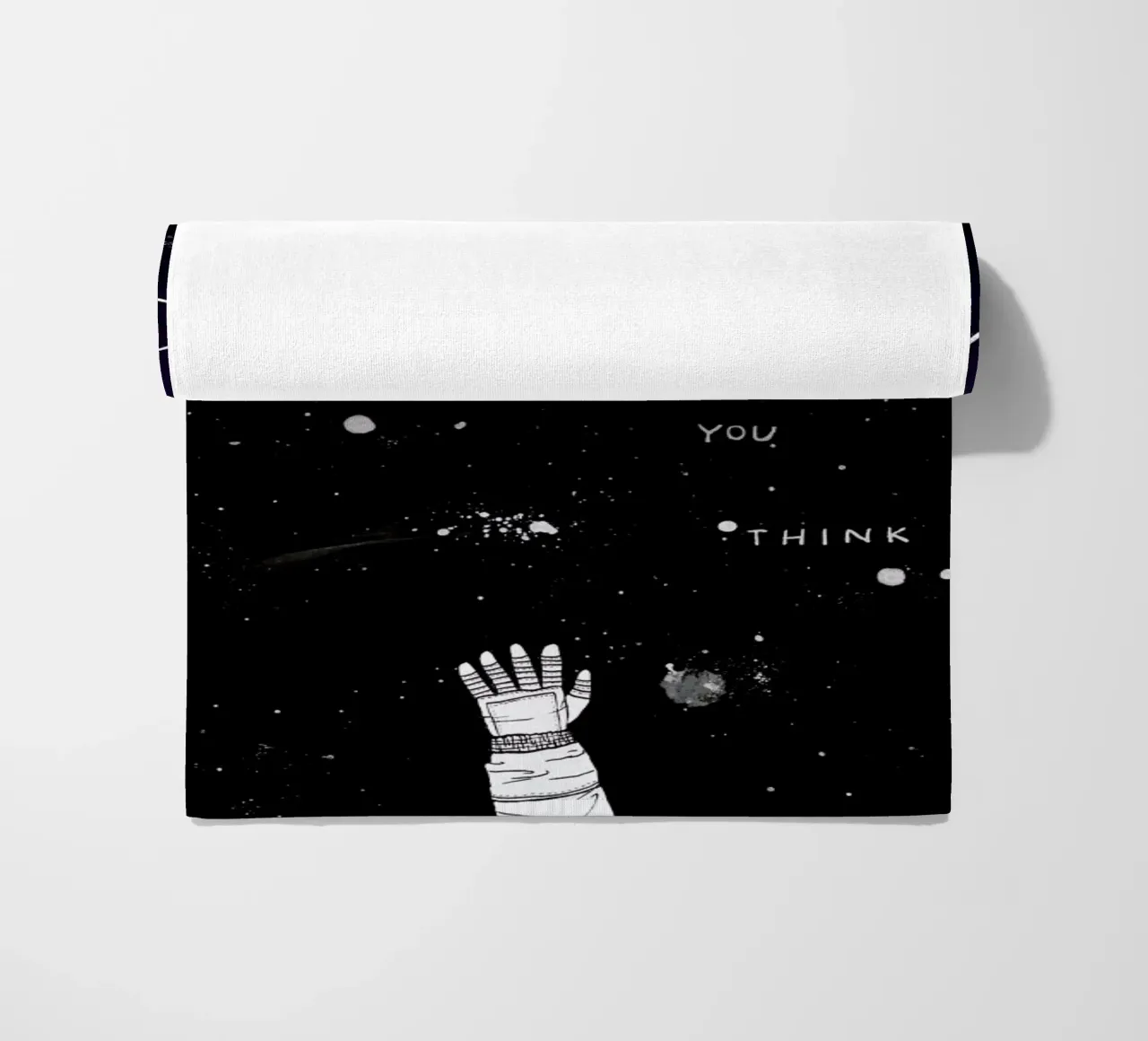 Gravity beach towel by Mary and the Locks