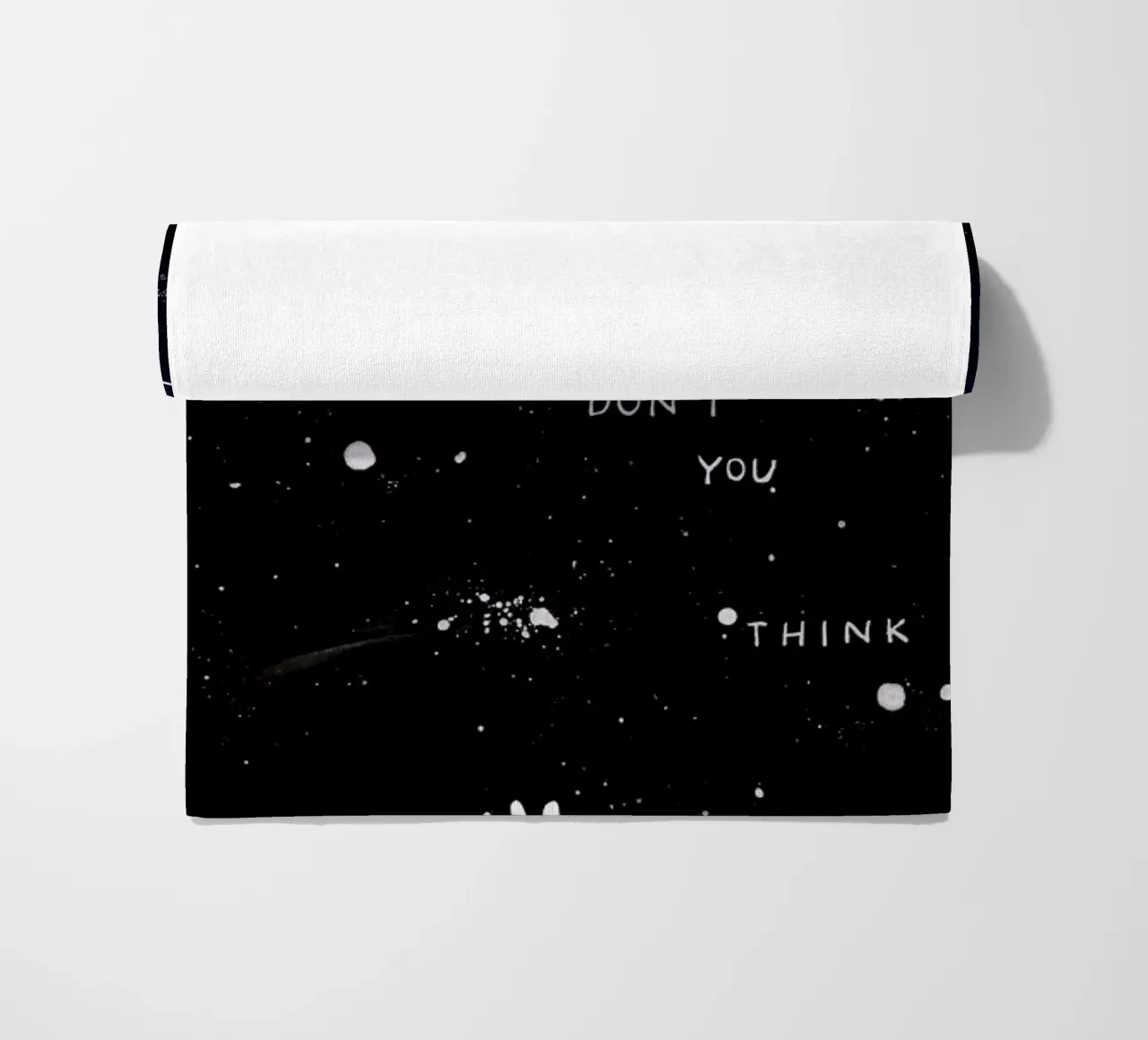 Gravity beach towel by Mary and the Locks