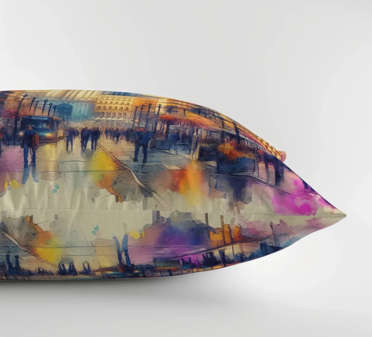 Madrid ad acquerello cuscino da 🎁 ARTVI-SHOP