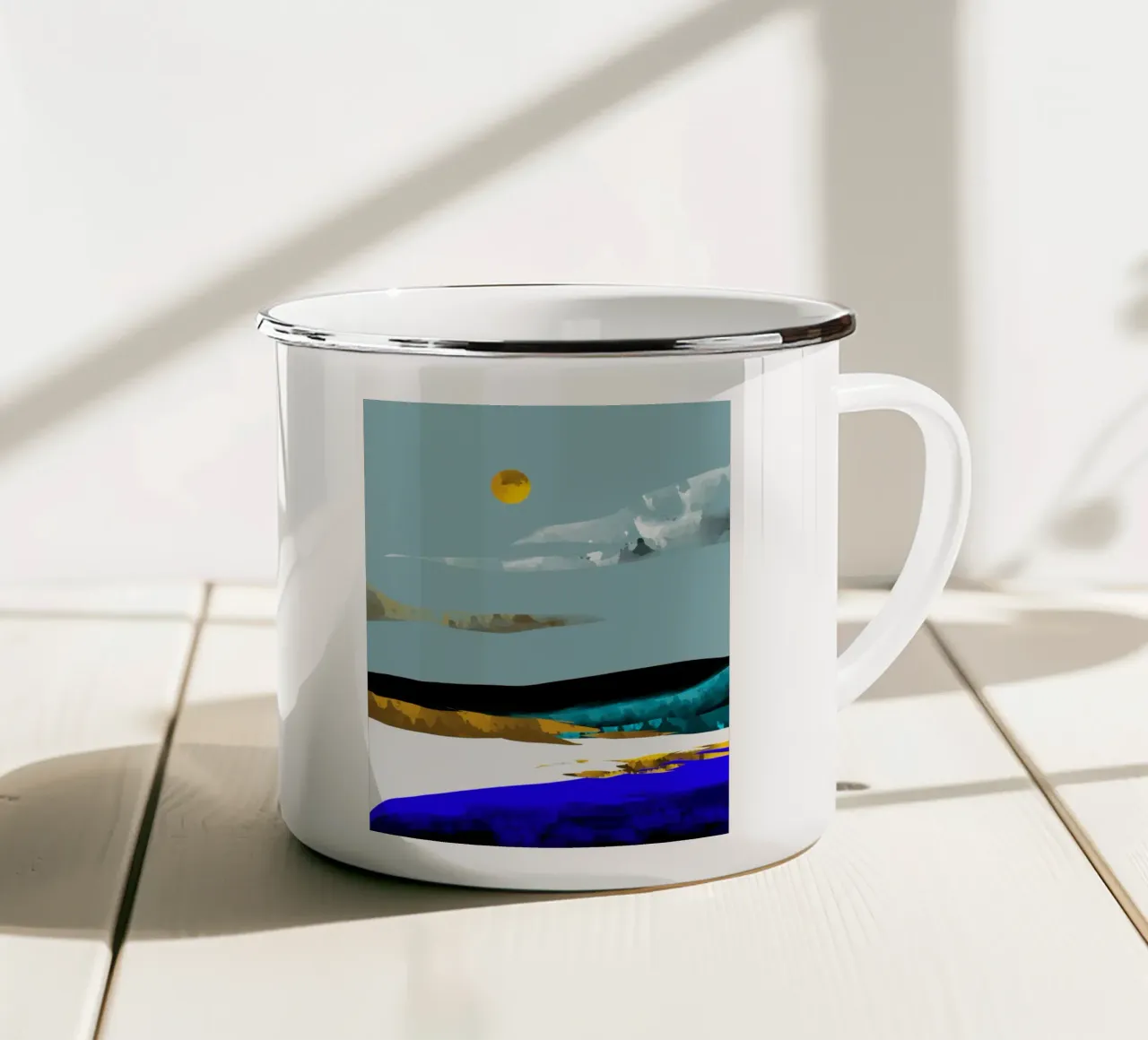 Dualità e intenzione tazza in smalto da 83oranges.com