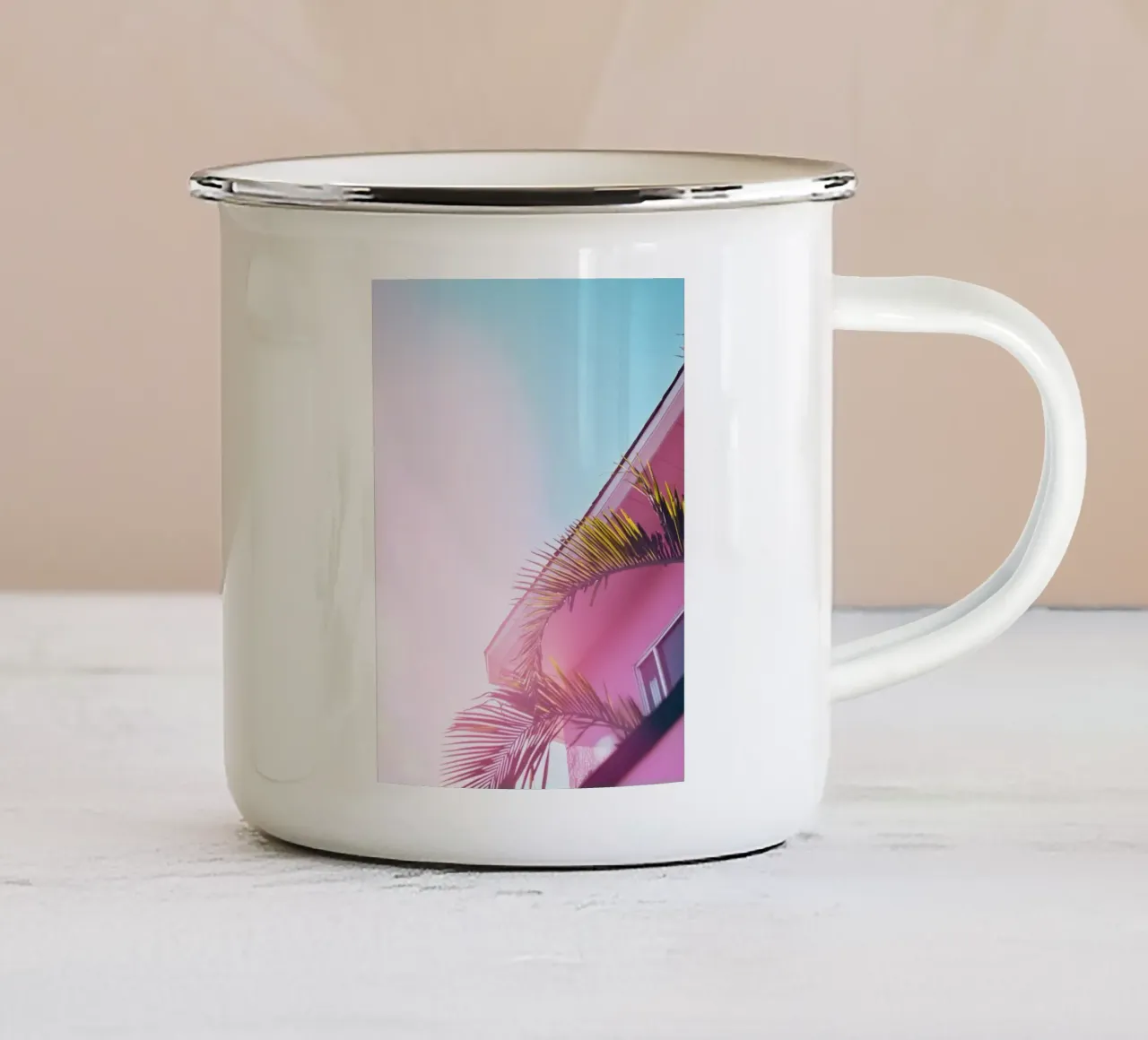 38 tazza in smalto da Pink California | Affiches & Posters
