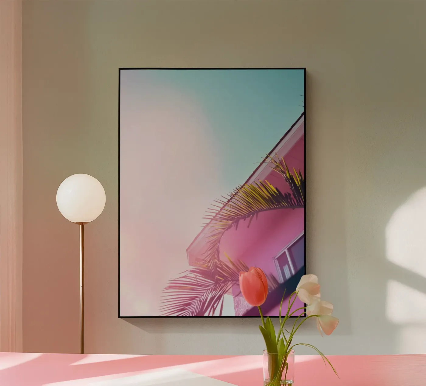 38 acryl van Pink California | Affiches & Posters