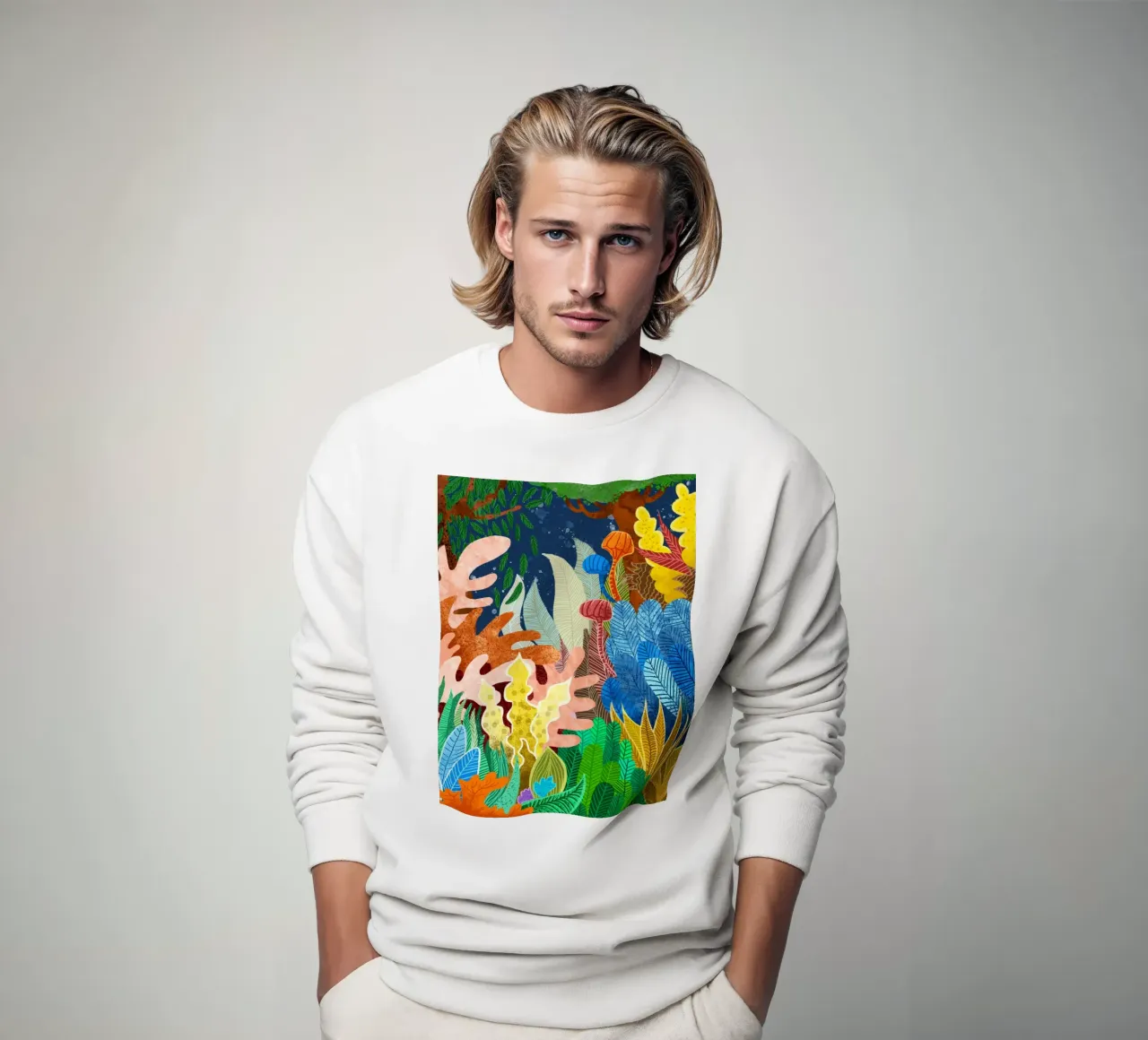 Foresta notturna felpa da 83oranges.com