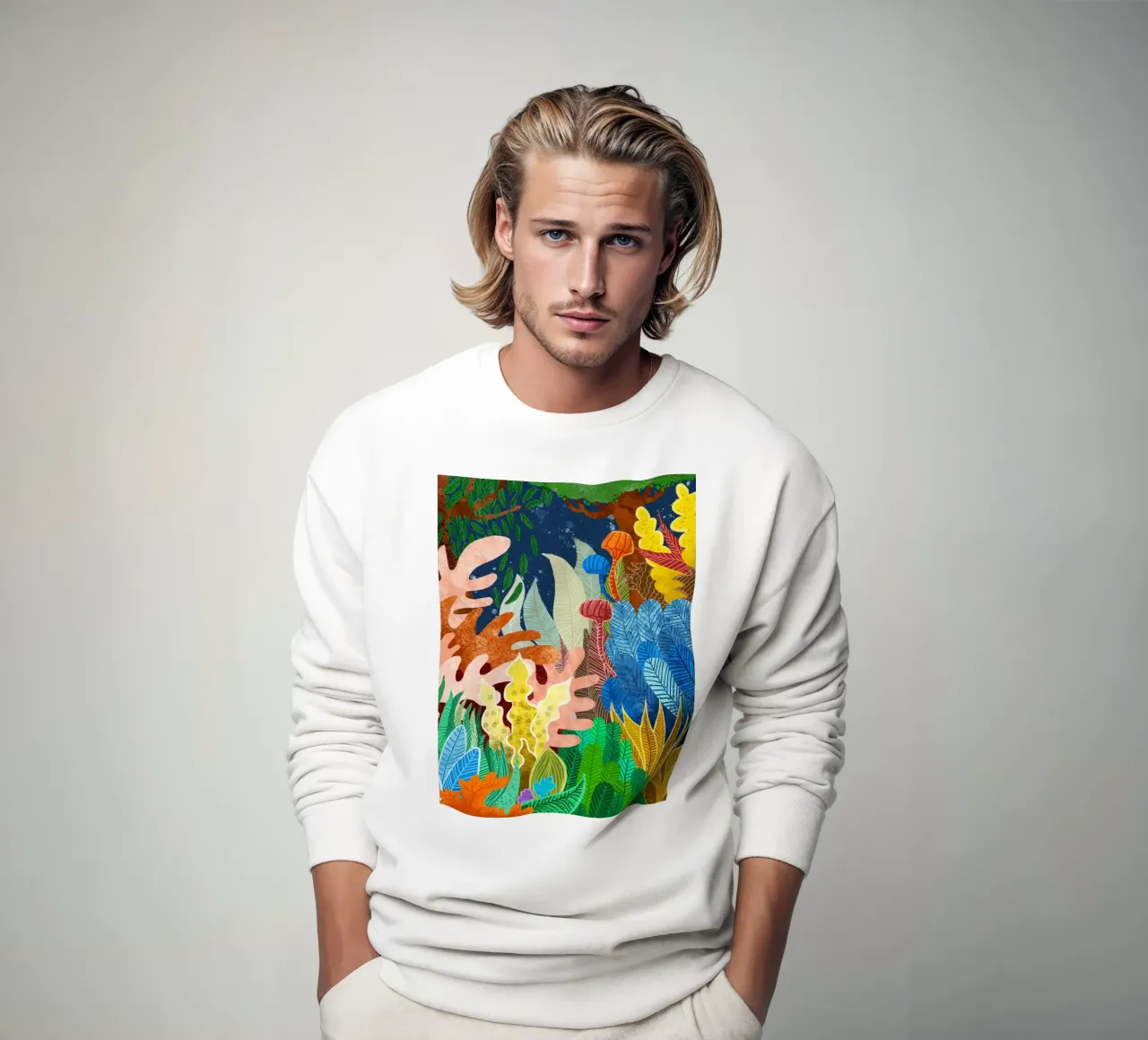 Foresta notturna felpa da 83oranges.com