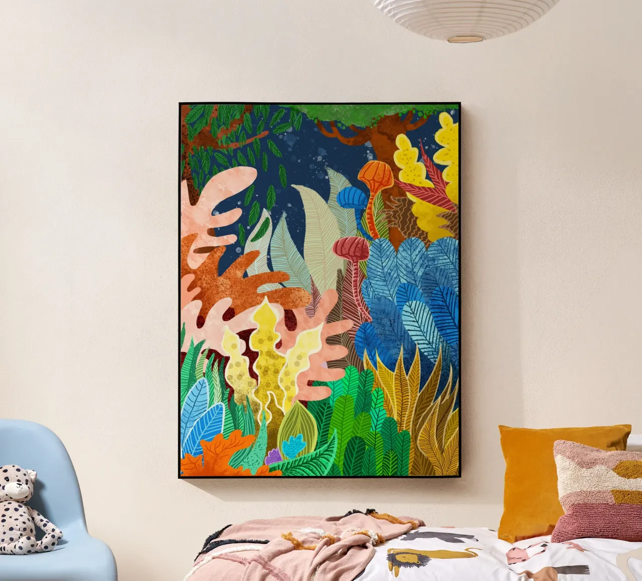 Foresta notturna plexiglass da 83oranges.com