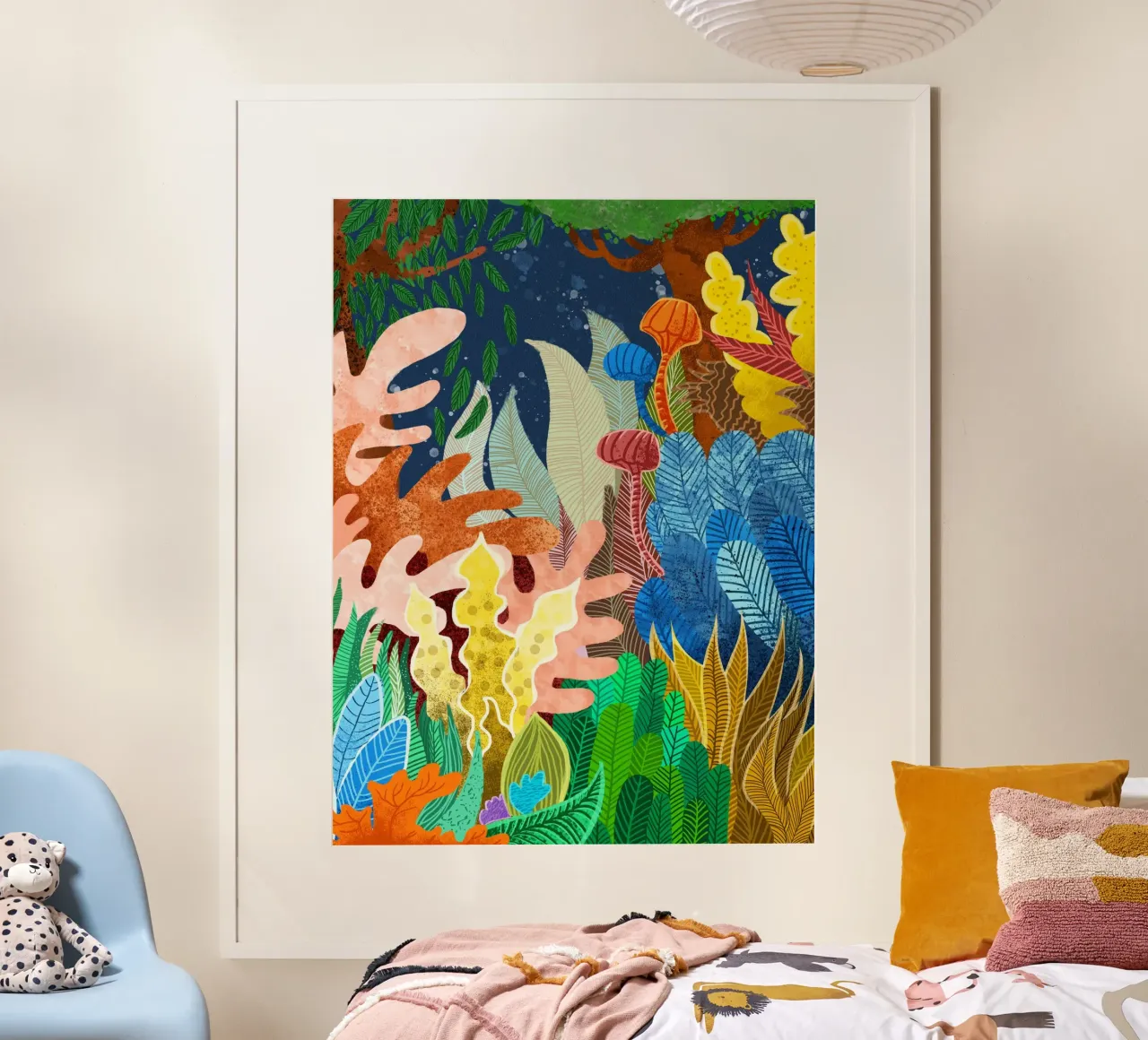 Foresta notturna poster da 83oranges.com