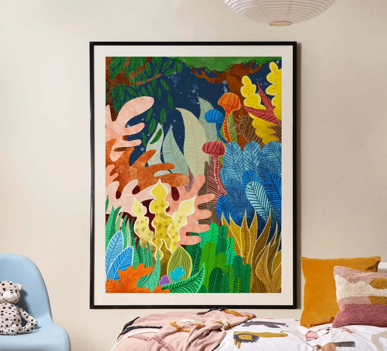 Foresta notturna poster da 83oranges.com