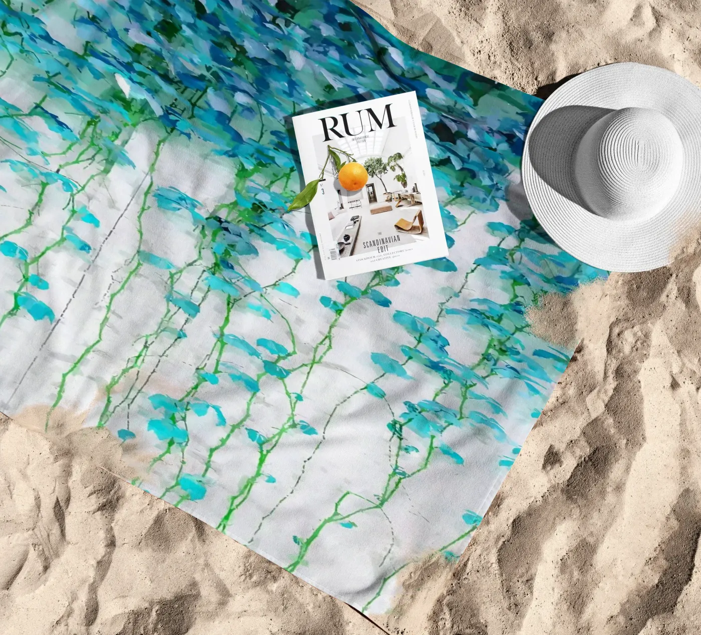 Average Absence beach towel by 83oranges.com