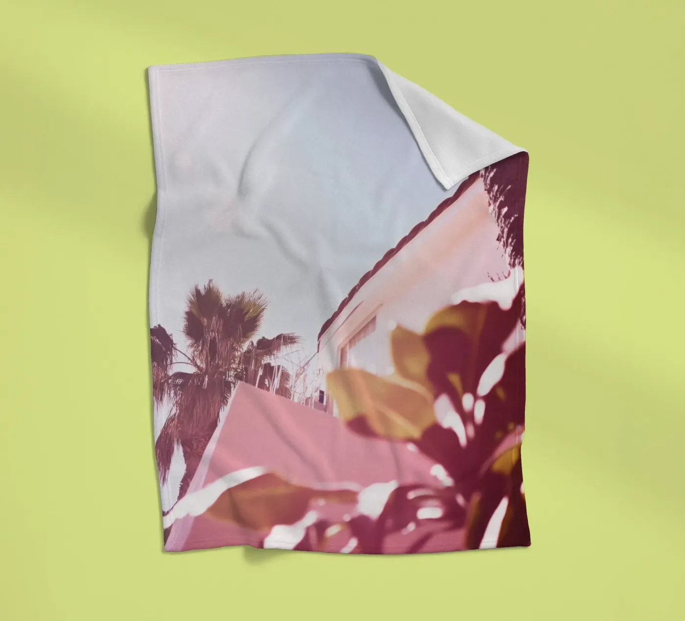 40 fleecedeken van Pink California | Affiches & Posters