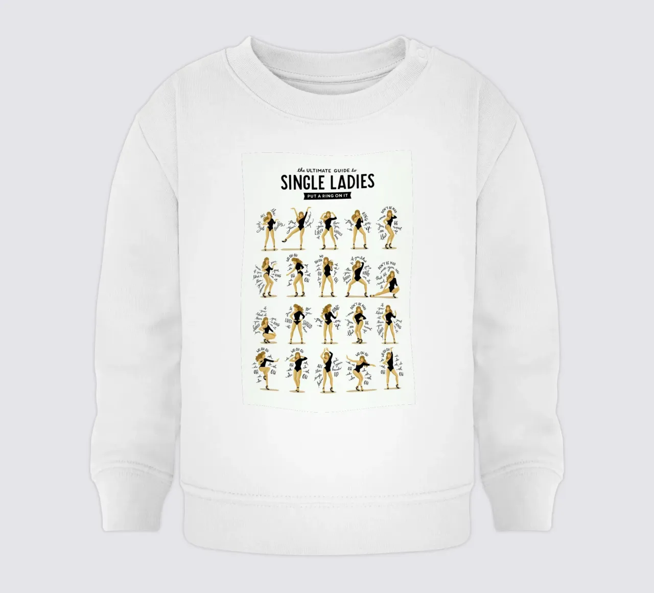 Single Ladies - Draw Me A Song Project felpa neonato da Nour Tohme