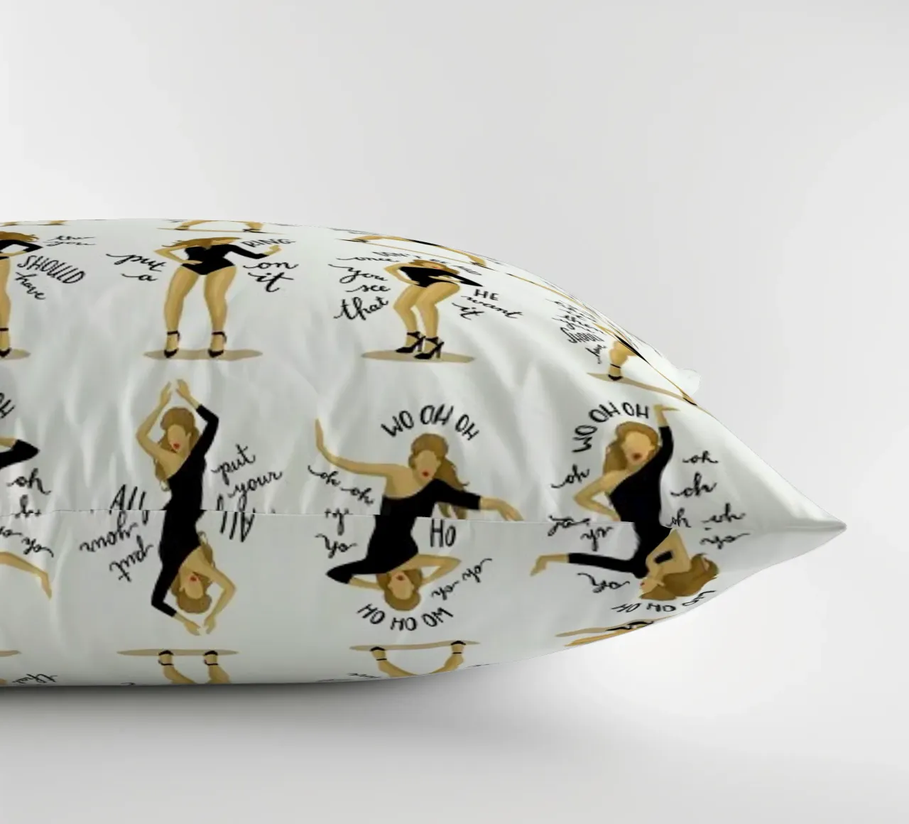 Single Ladies - Draw Me A Song Project cuscino da Nour Tohme