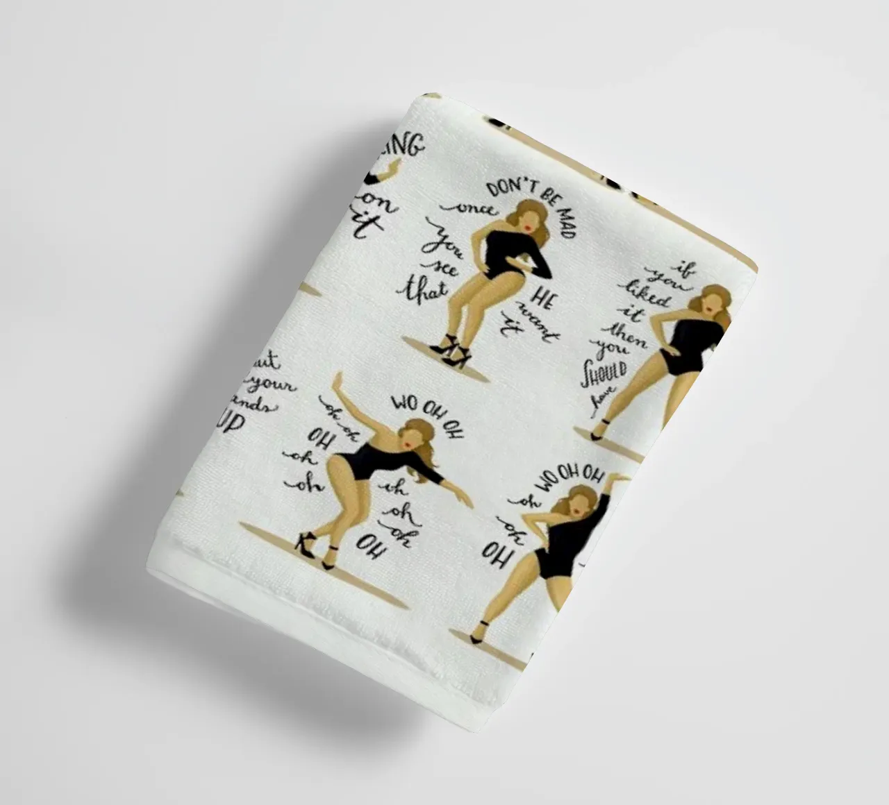 Single Ladies - Draw Me A Song Project Handtuch von Nour Tohme