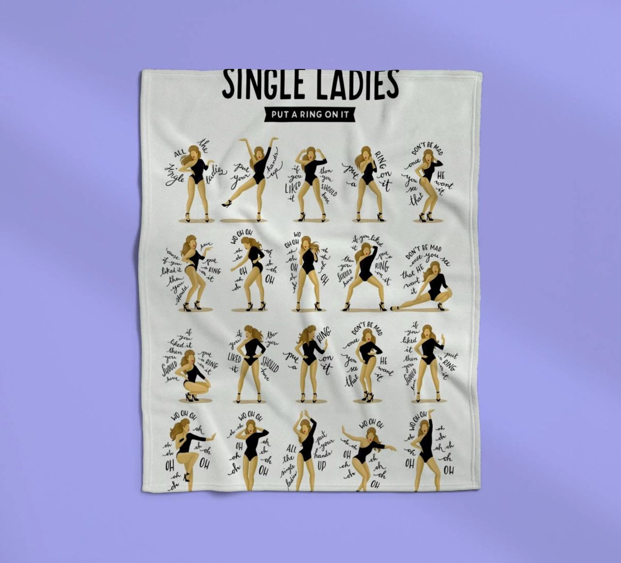 Single Ladies - Draw Me A Song Project coperta in pile da Nour Tohme