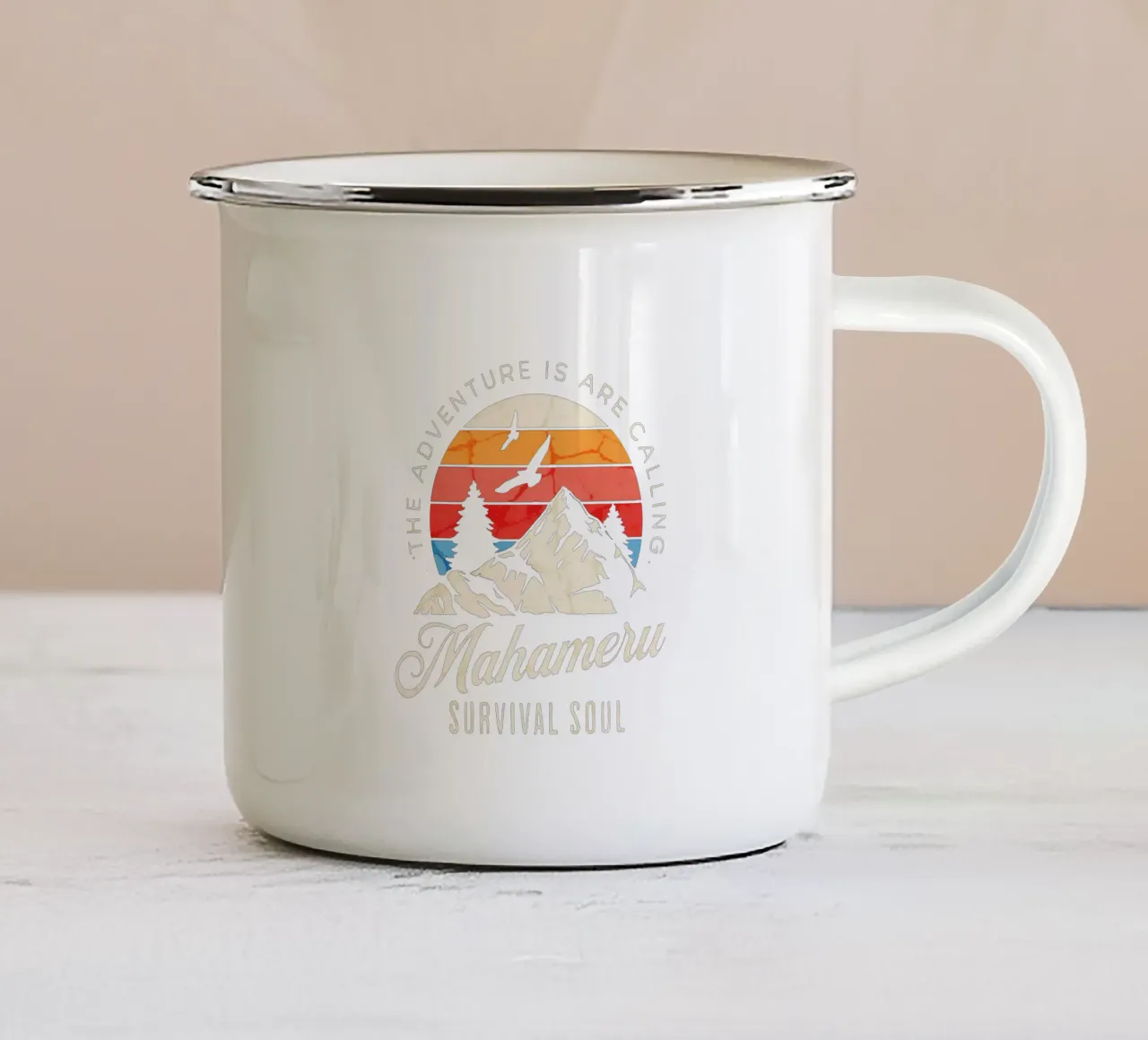 Anima di sopravvivenza Mahameru tazza in smalto da Gunawan Rb