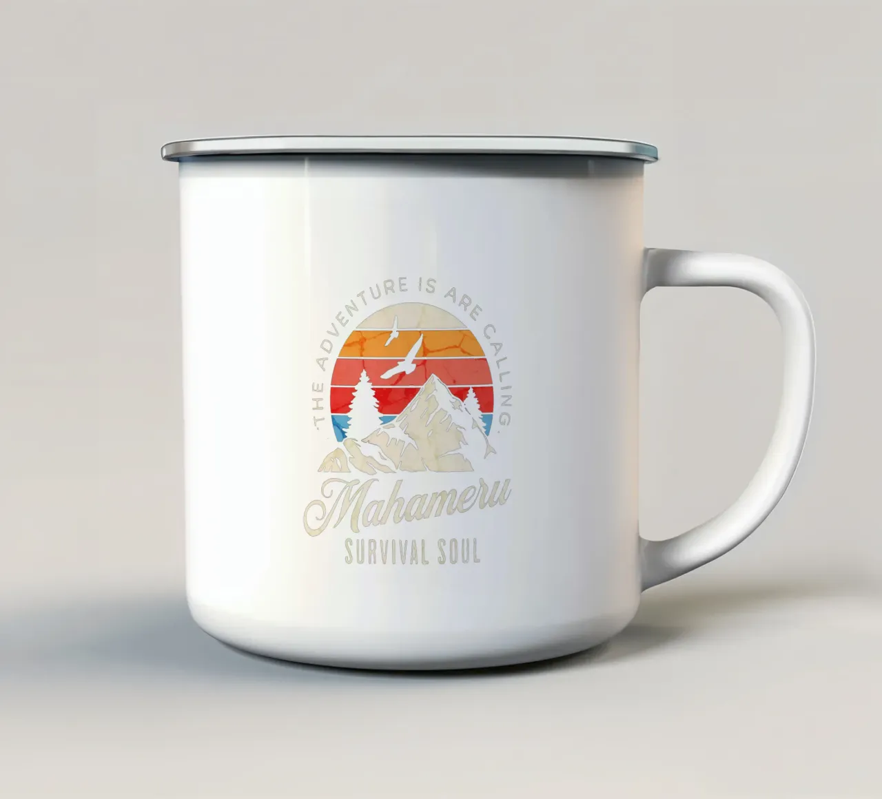 Anima di sopravvivenza Mahameru tazza in smalto da Gunawan Rb