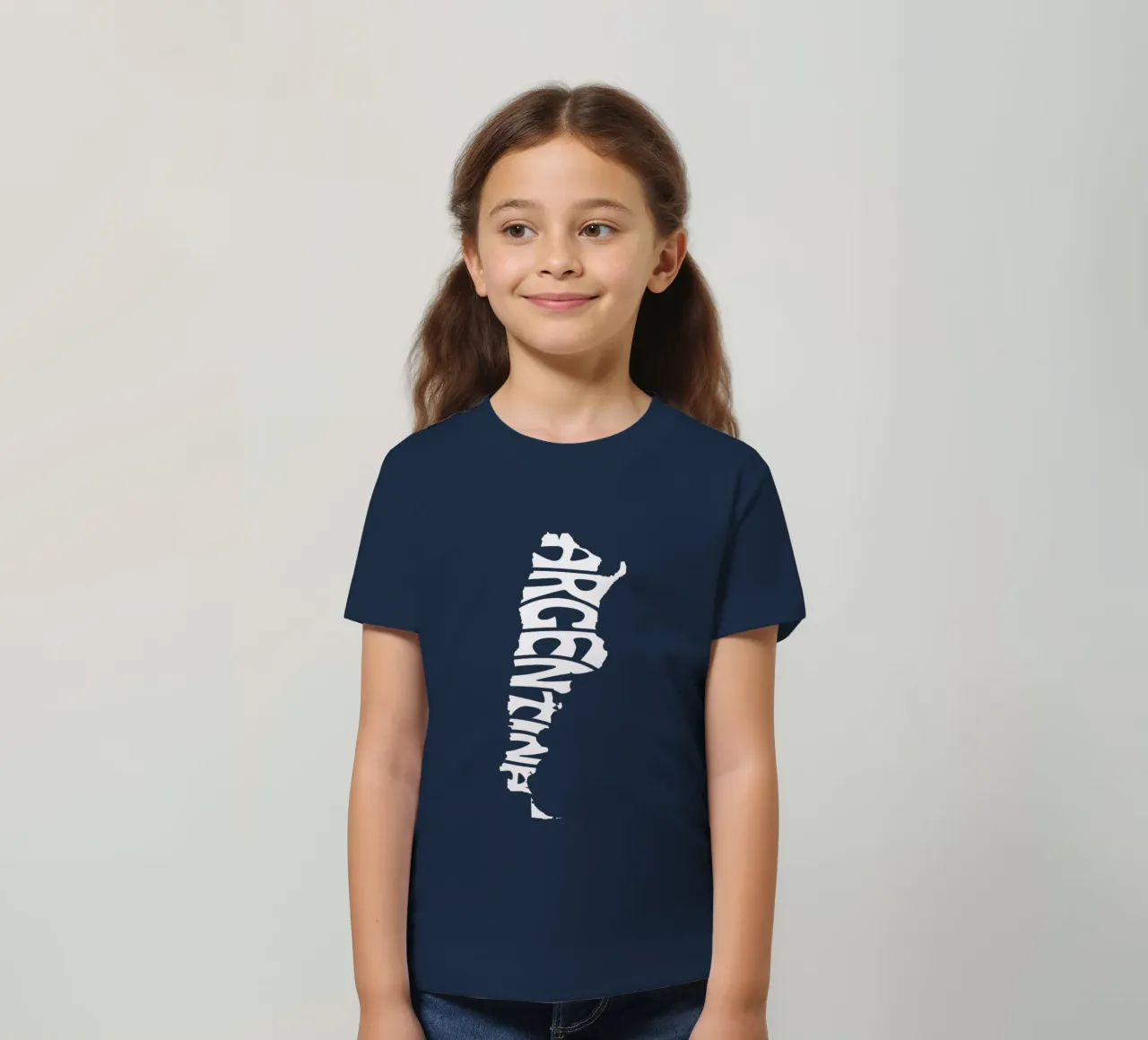 Argentinien Map Kinder T-Shirt von fussball-fanshop