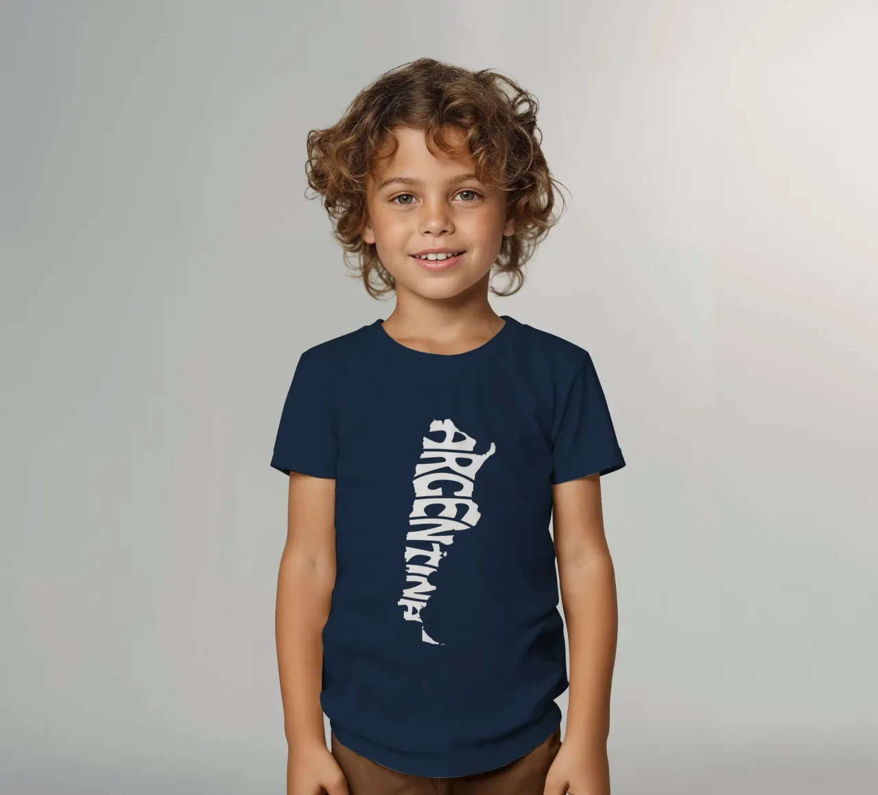 Argentinien Map Kinder T-Shirt von fussball-fanshop