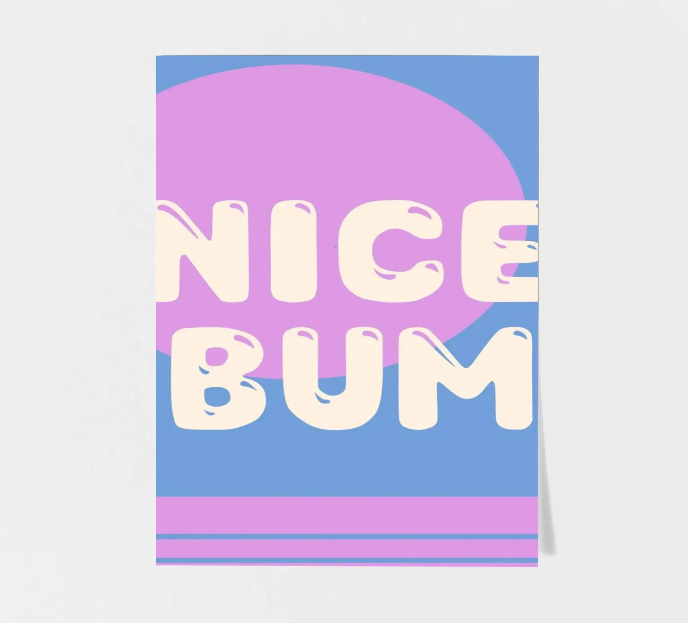 Nice Bum sticker sheet by MODERN NUANCE