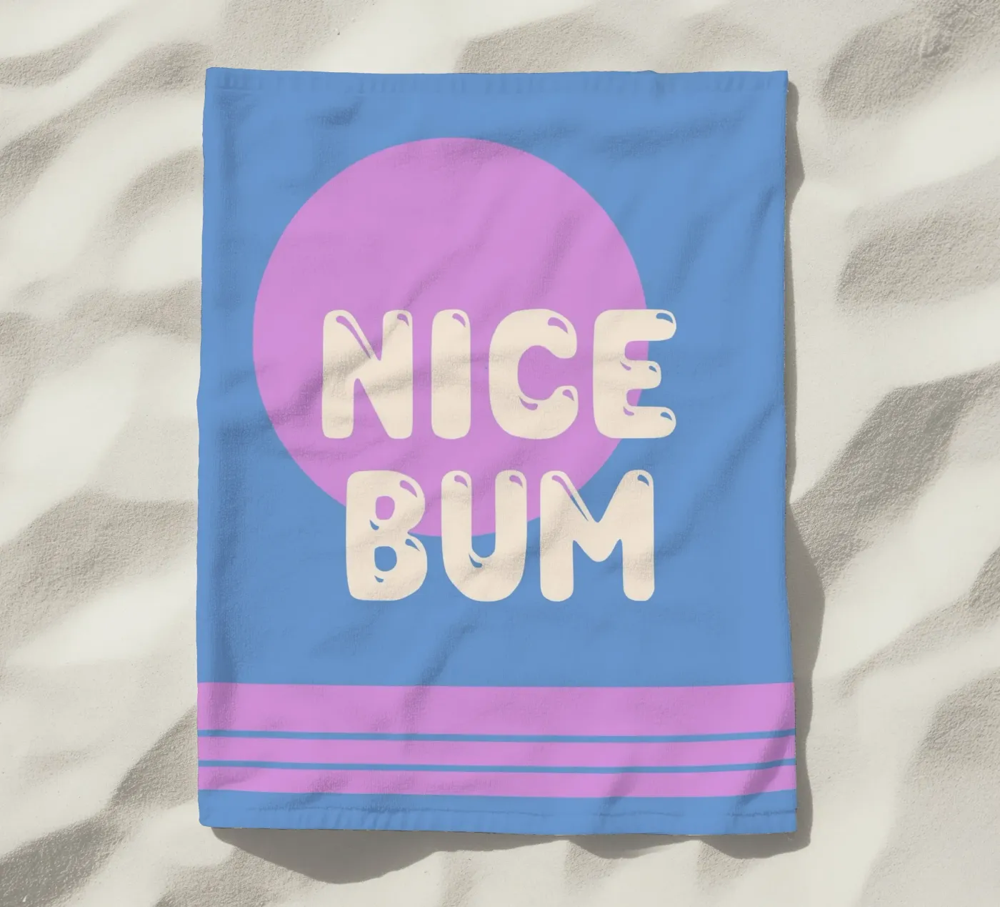 Nice Bum beach towel by MODERN NUANCE