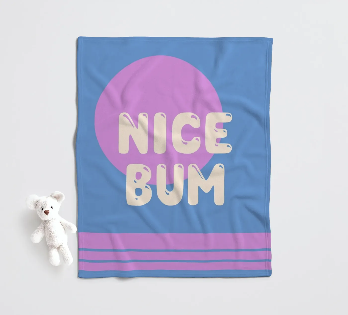 Nice Bum Fleecedecke von MODERN NUANCE