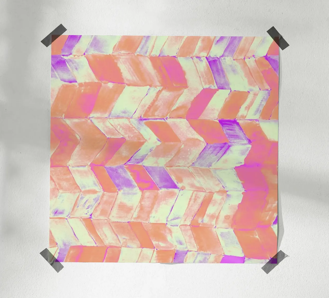 Tutti Frutti Pink poster con telaio in plastica da Amy Sia