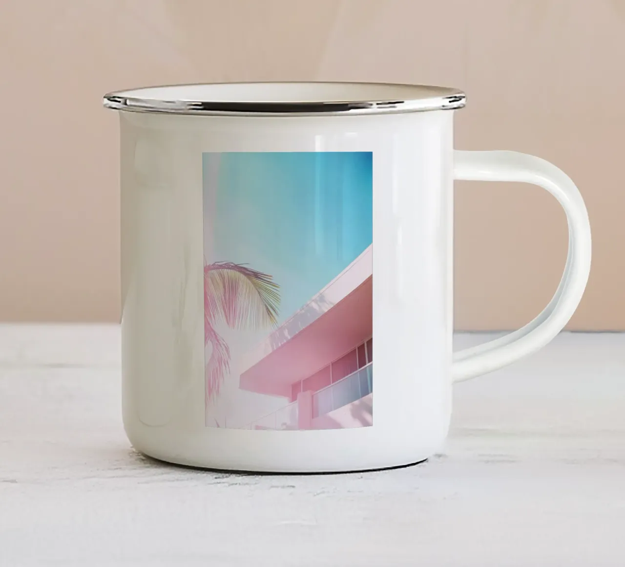 43 tazza in smalto da Pink California | Affiches & Posters