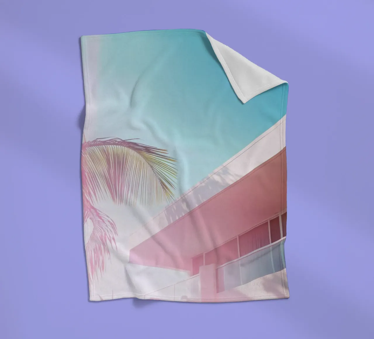 43 fleecedeken van Pink California | Affiches & Posters