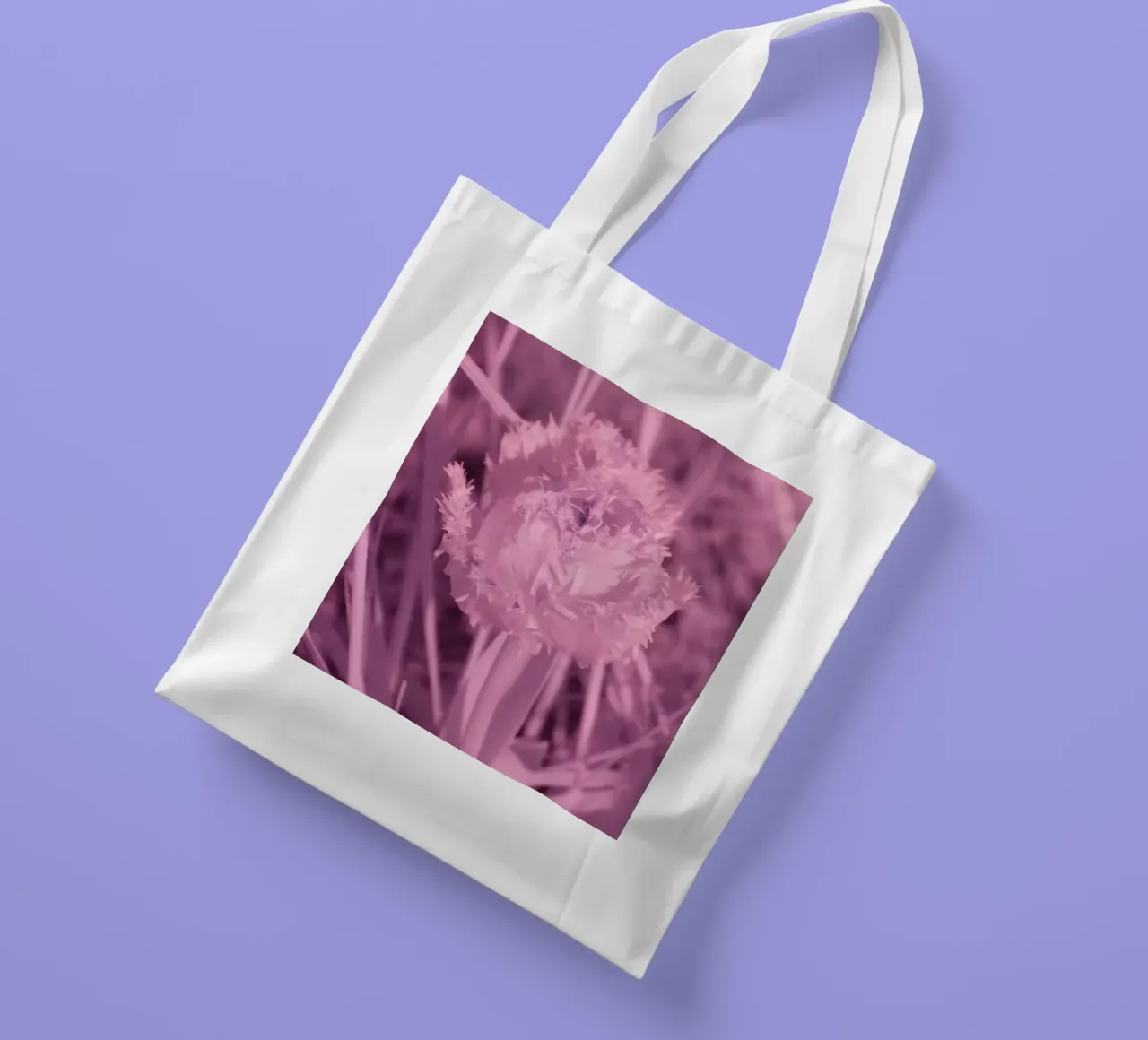 Tulipano in luce infrarossa borsa in juta da Alexandra Joseph Fotomomente