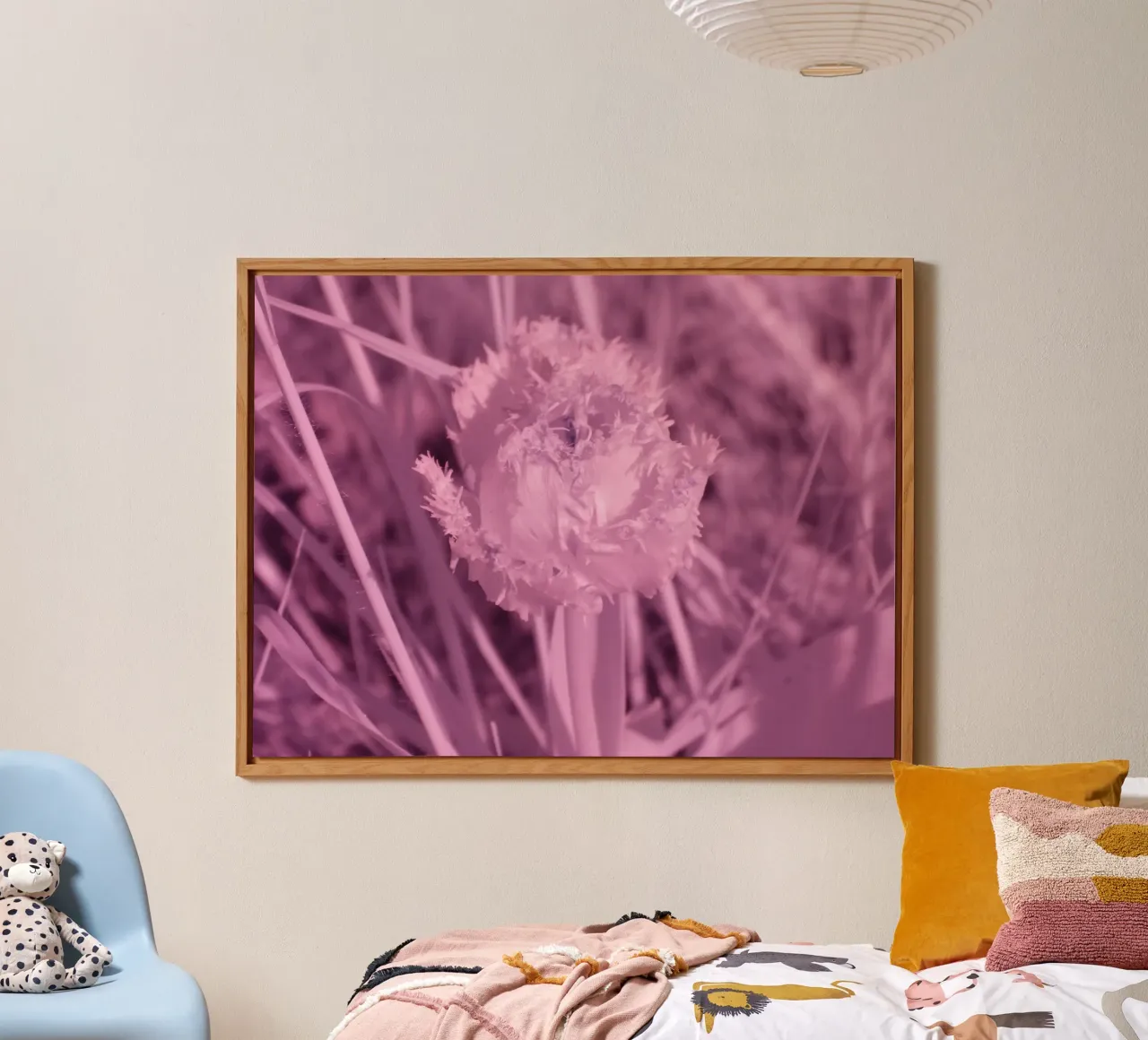 Tulipano in luce infrarossa alluminio dibond da Alexandra Joseph Fotomomente