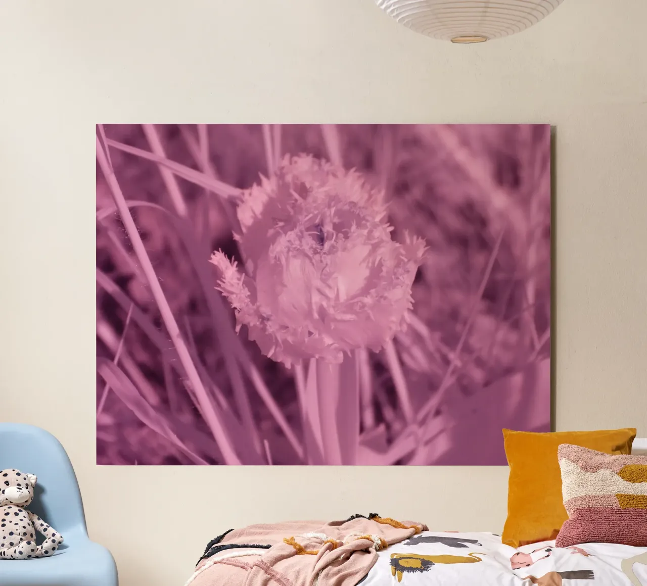 Tulipano in luce infrarossa alluminio dibond da Alexandra Joseph Fotomomente