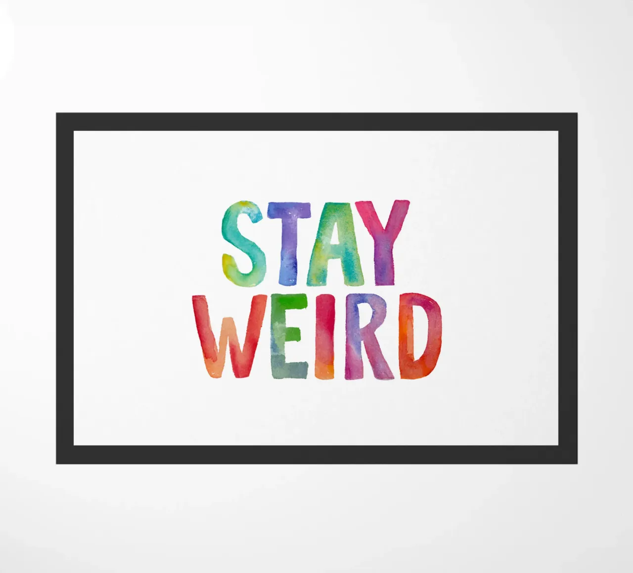 Stay Weird Design tipografico zerbino da THE MOTIVATED TYPE