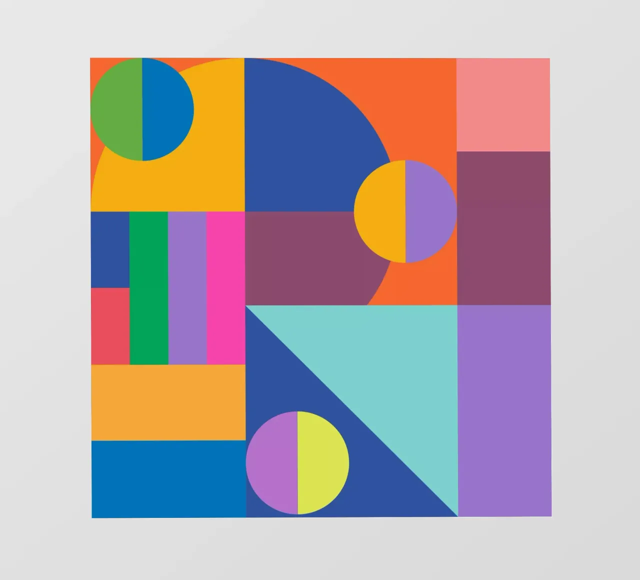 Retro Geometric Art telo in pvc da good-vibes