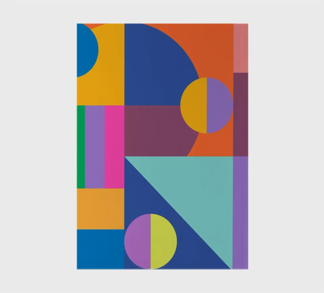 Retro Geometric Art Notizbuch von good-vibes