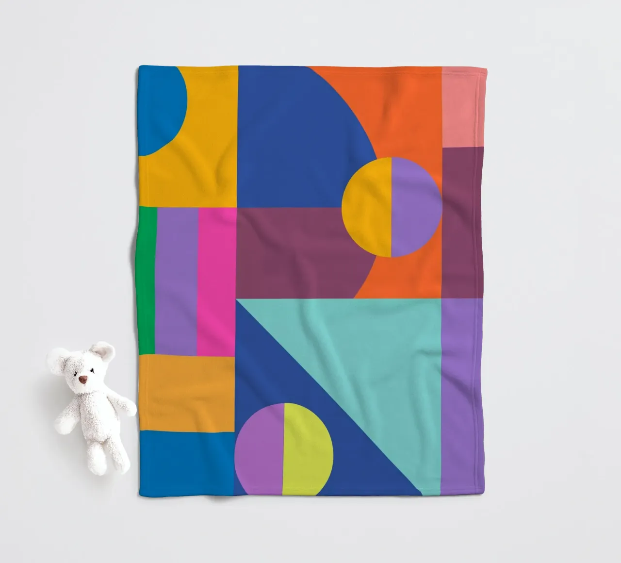 Retro Geometric Art coperta in pile da good-vibes