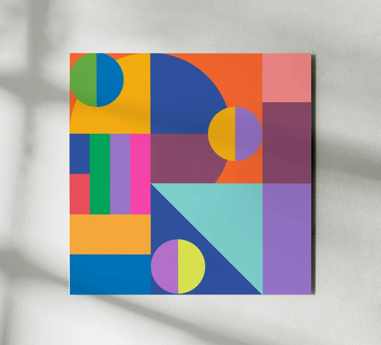 Retro Geometric Art alluminio dibond da good-vibes