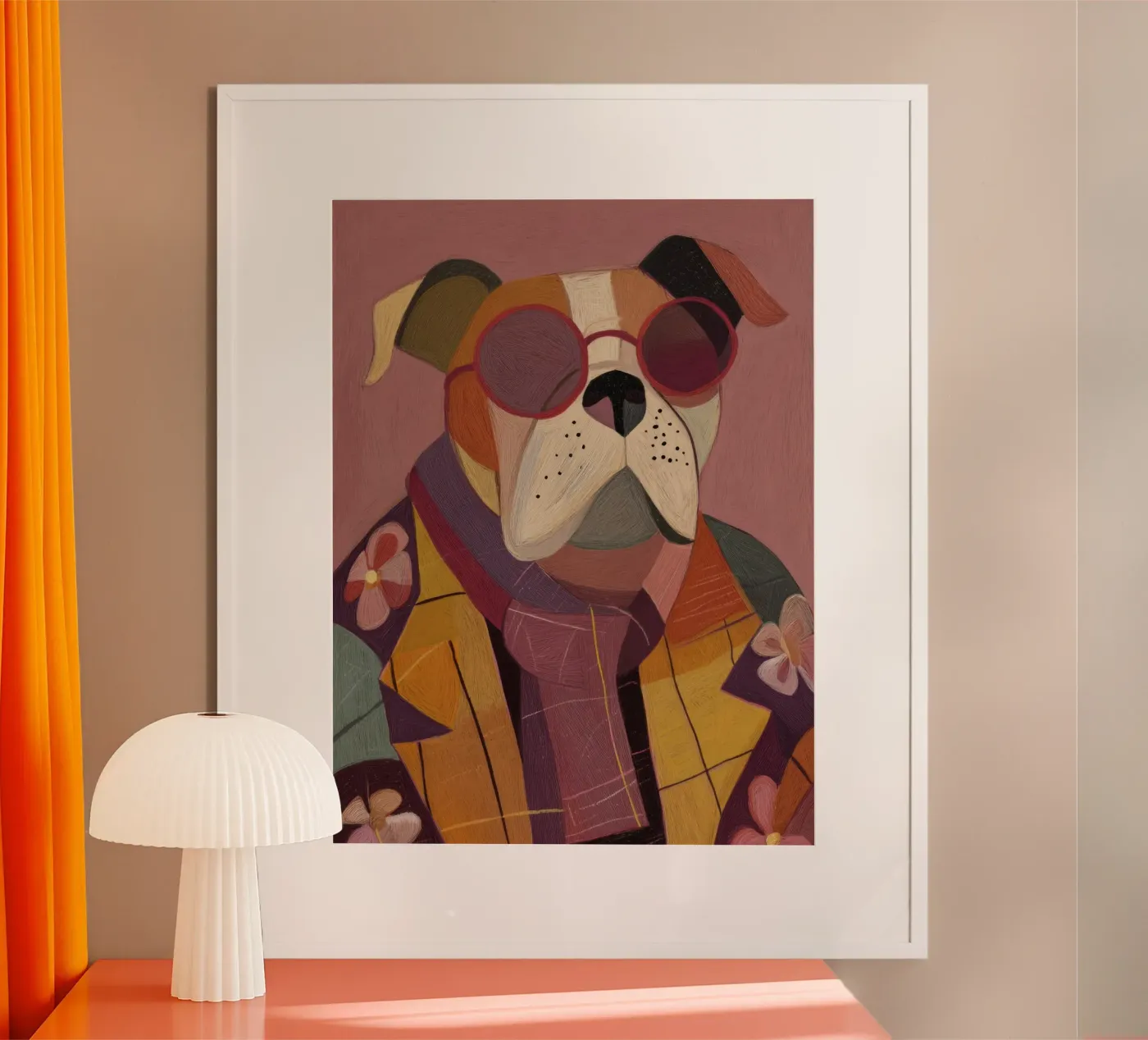 Cane stilizzato poster da Rustic Grace Studio 02