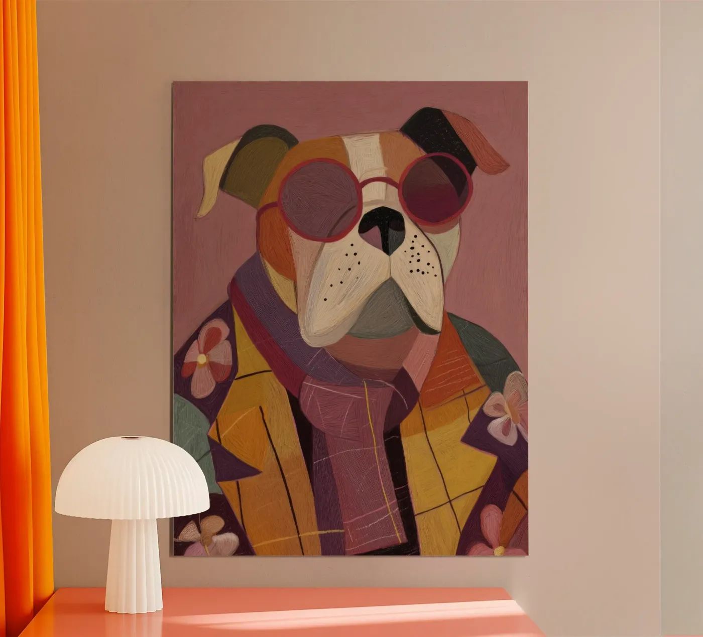 Cane stilizzato poster da Rustic Grace Studio 02