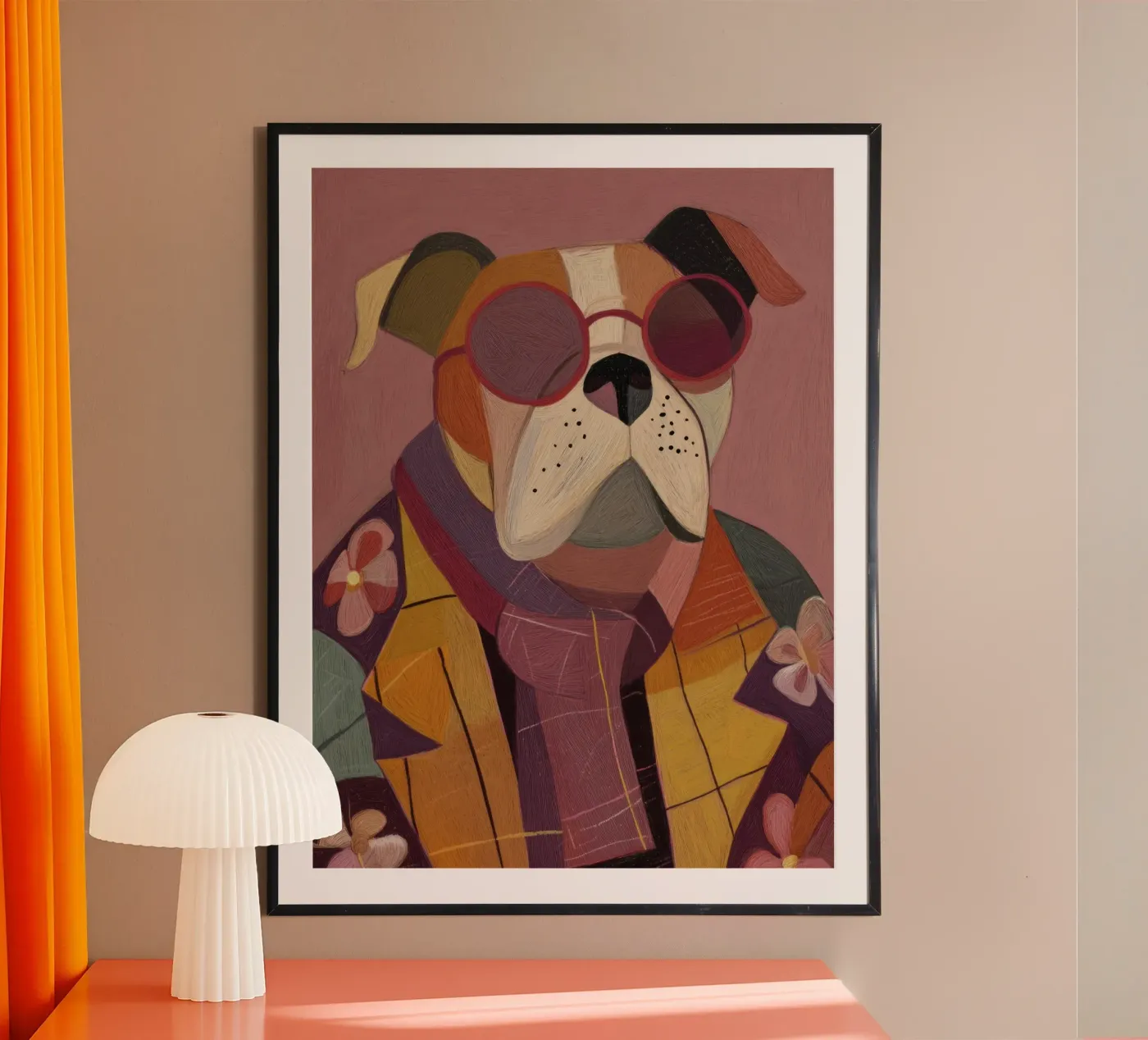 Cane stilizzato poster da Rustic Grace Studio 02