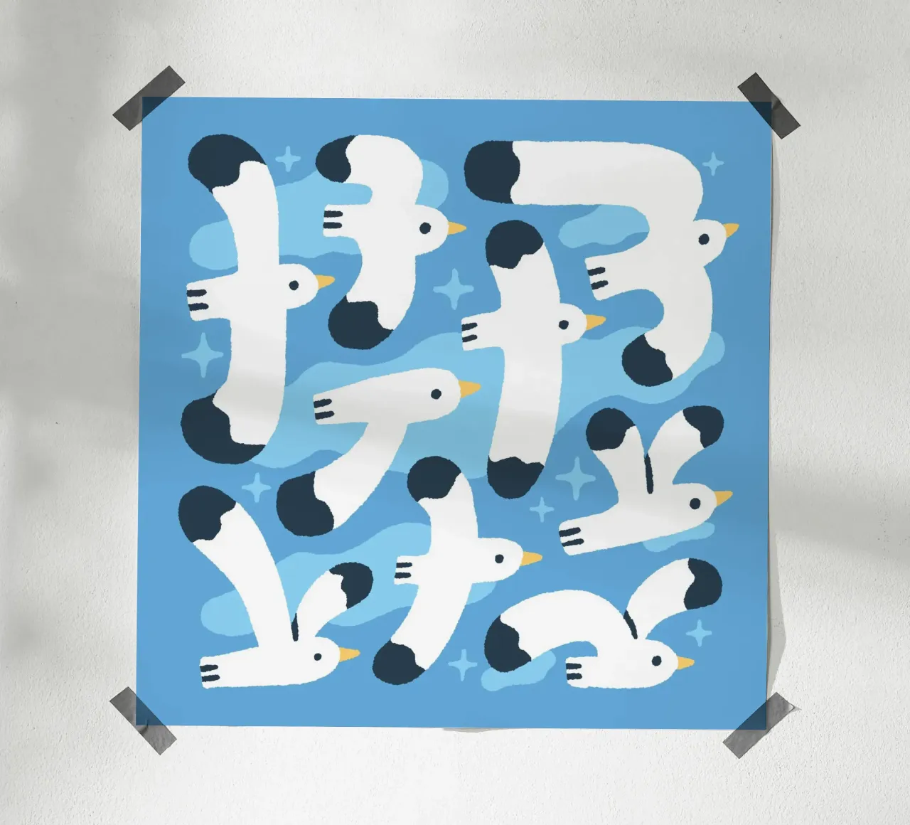 Seagulls poster da sashakolesnik