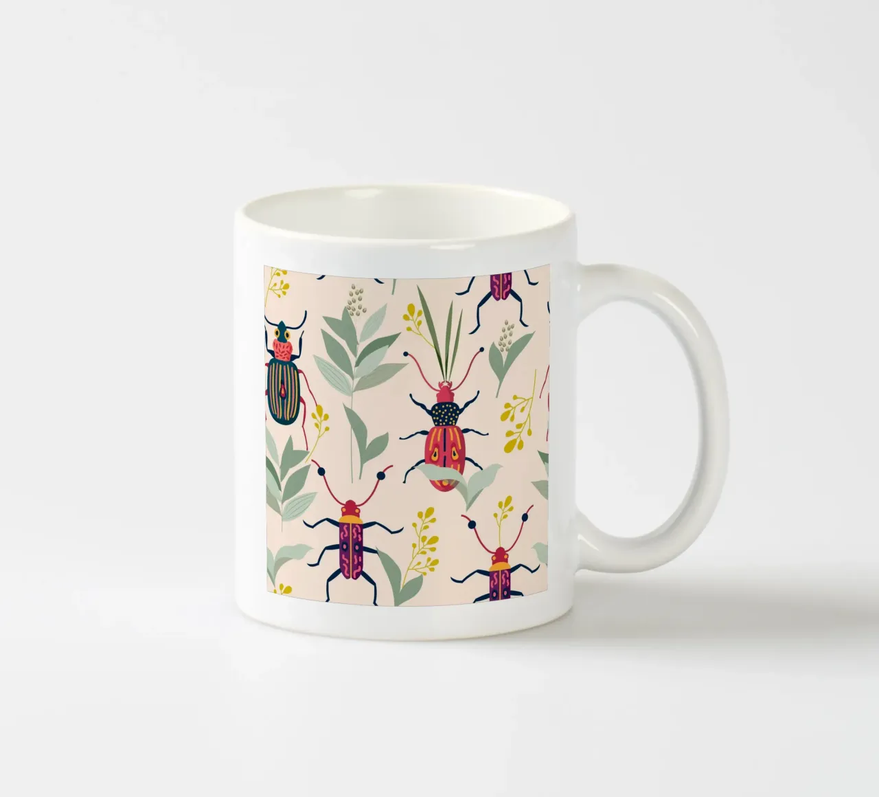 Summer Bugs ceramic mug by 83oranges.com